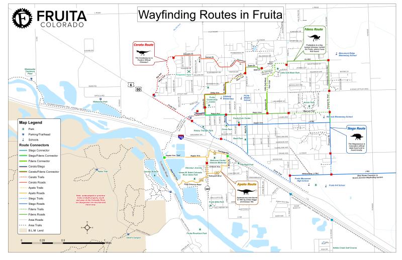 Wayfinding Routes in Fruita (additional information on page)
