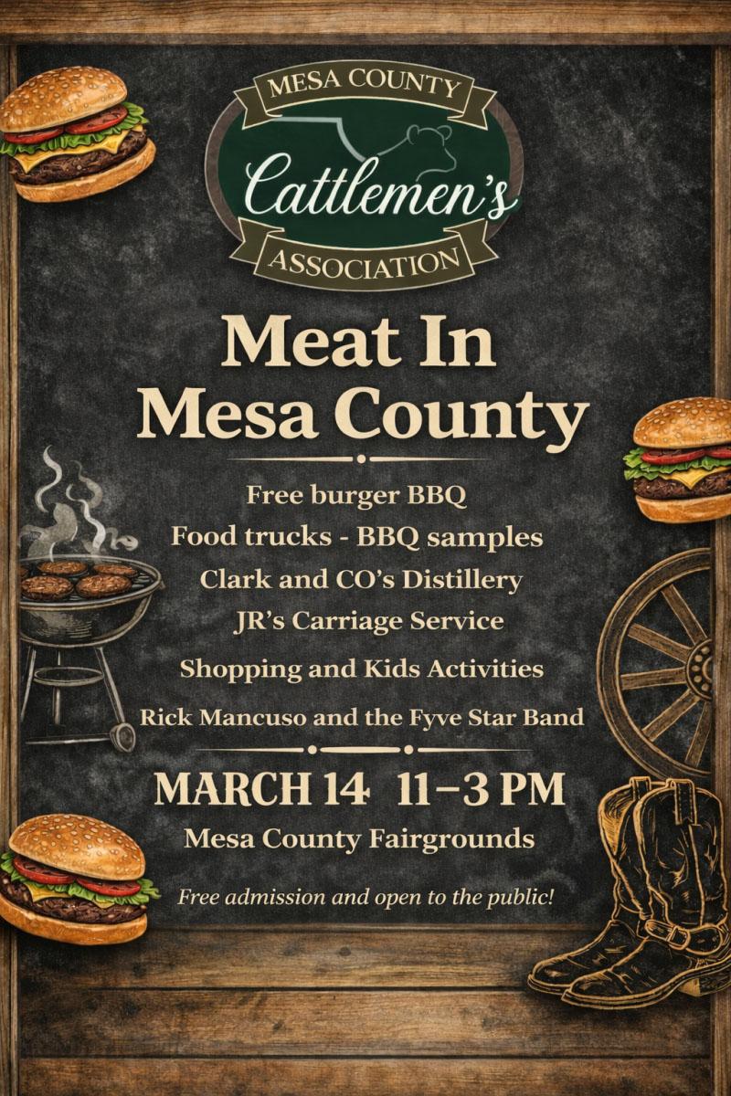 Flyer for Meat In Mesa County from Cattlemen's Association