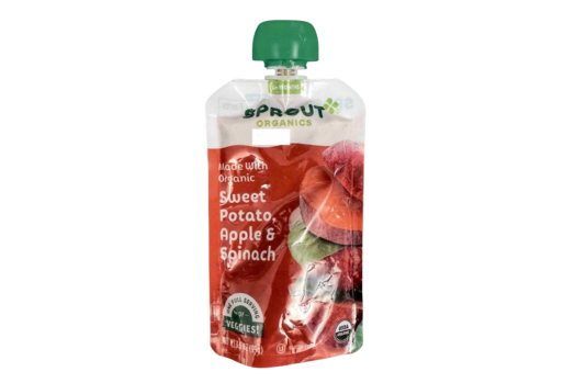 Sprout Organics baby food pouch