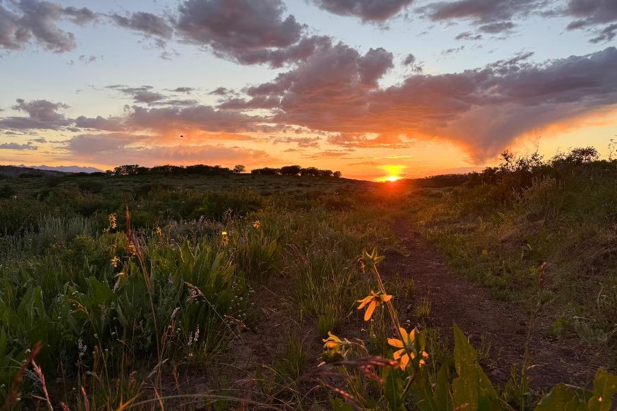 A sunrise on the Grand Mesa. 