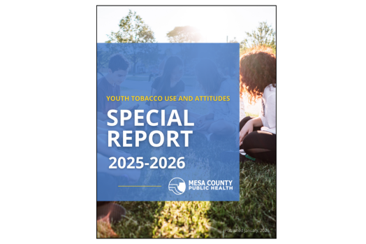 cover page of Mesa County Public Health 2025 Youth Tobacco Report