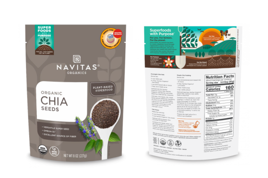 Bag of Navitas Organics Chia Seeds