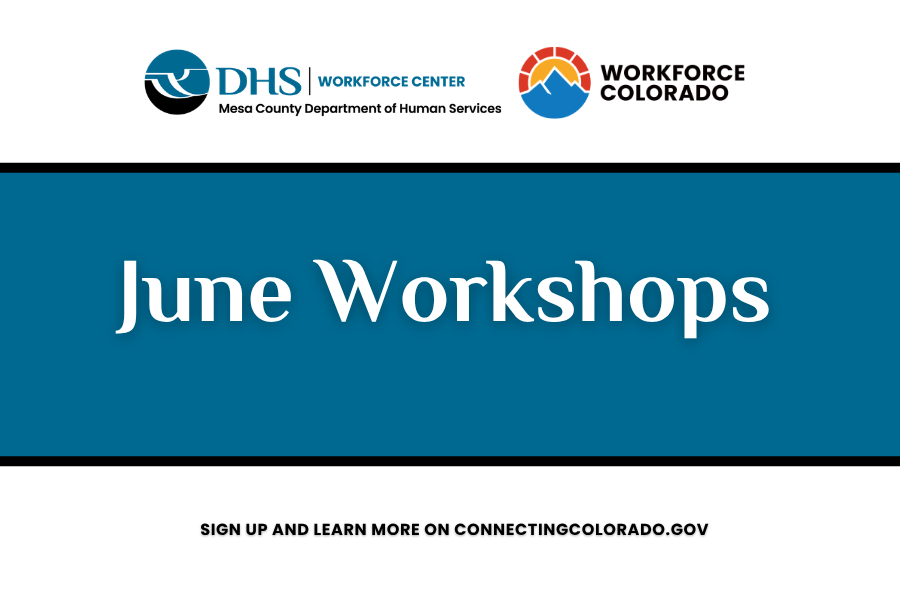 June Workshops with Workforce Center logo